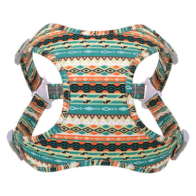 Harnaș pentru câini din nailon din plasă, vestă reflectorizată pentru câini, hamuri respirabile pentru animale de companie, veste pentru câini mici, mijlocii mari, imprimeu flori chihuahua