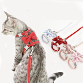 Reguleeritavad väikesed koerarakmed Ruuduline kassivesti juhtmed koos kikilipsuga lemmikloomarihmaga koertele ja kassidele Kassipoegade kaelarihm hulgimüük roosa pruun