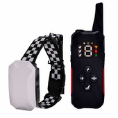 10 gb. suņu apmācības kaklasiksna ar tālvadības pulti 2600 ft diapazona tālvadības pulti pīkstienu, skaņas, trieciena un gaismas uztvērēju ar regulējamu jostu