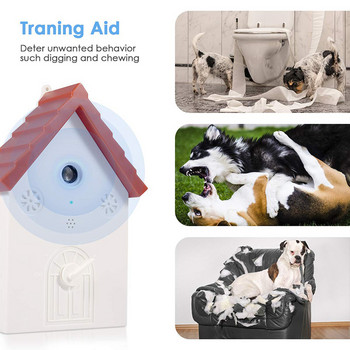 Benepaw Αποτελεσματική συσκευή ελέγχου υπερήχων κατά του φλοιού Ασφαλή στάση γαβγίσματος Αδιάβροχα αποτρεπτικά γαβγίσματος σκύλων εκπαίδευσης κατοικίδιων έως 15 εκατ.