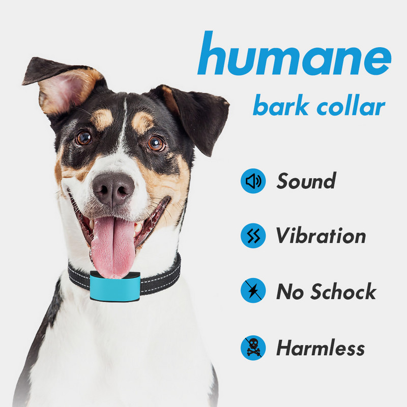 MASBRILL ogrlica za lajanje pasa Bez šoka i boli Punjiva ogrlica za lajanje Visoko učinkovita ogrlica s uređajem protiv lajanja, sigurna od vibracija