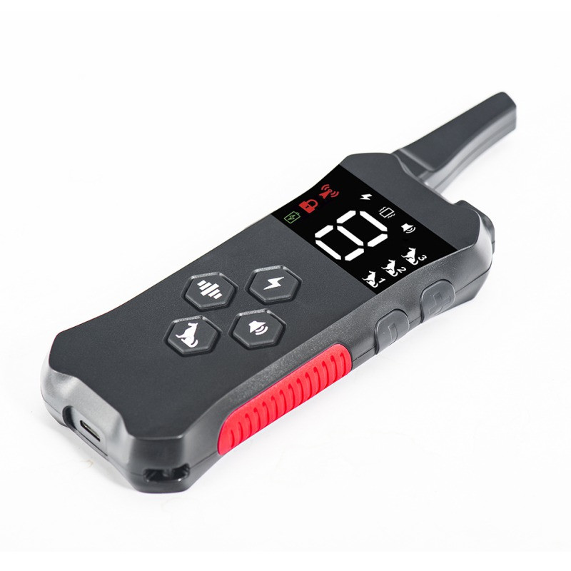 Šuns smūginis antkaklis dideliems šunims Įkraunamas šunų dresavimo antkaklis su nuotoliniu 800M valdymo diapazonu 15–100 svarų šunims