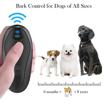 Тренировъчна ръчна светкавица, работеща на батерии, безопасен, 2 честотен режим, възпиращ кучешки лай, репелент, дълъг обсег на закрито, на открито