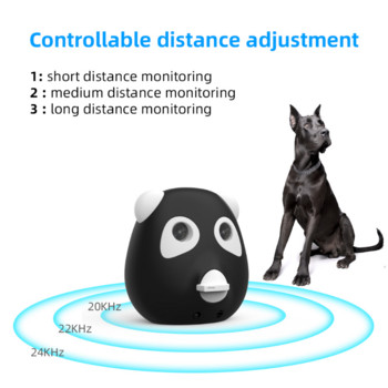 Υπερηχητικό πώμα γαβγίσματος σκύλων Αποτρεπτικό γαβγίσματος 33 FT Distance Anti-Barking Συσκευή Εσωτερικού εξωτερικού χώρου Συσκευή ελέγχου γαυγίσματος σκύλου