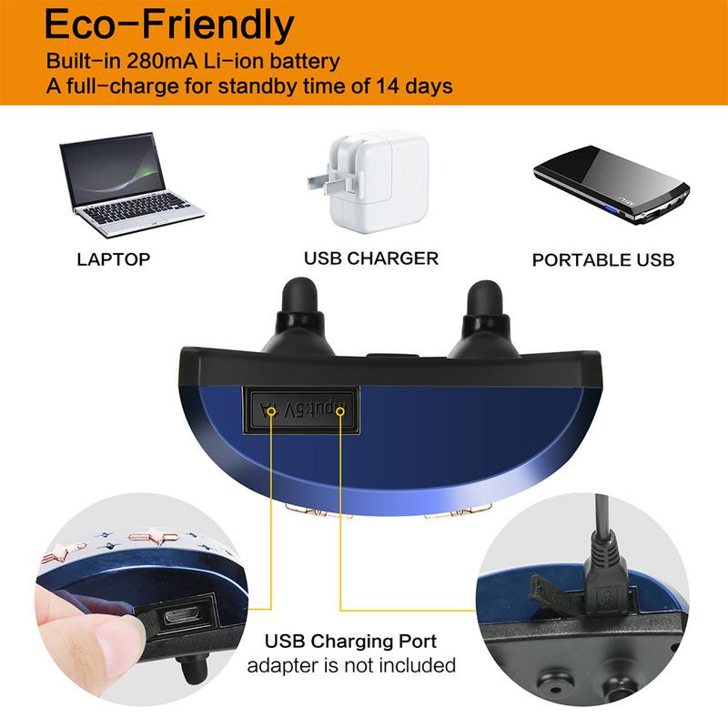 Guler automat anti-latrat, vibrație, sunet, zgarda inteligentă pentru animale de companie, reîncărcabilă, oprire lătrat, zgarda pentru câine IP7, impermeabilă, pentru dresaj de câini