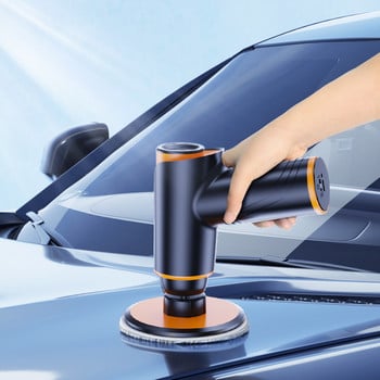 Car Mini Cordless Polisher Ασύρματη μηχανή στίλβωσης με βούρτσα γρήγορης φόρτισης Φορητή μηχανή κερί τριβείου μεταβλητής ταχύτητας