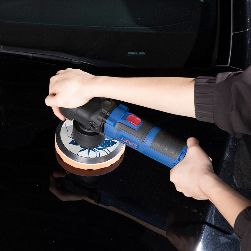 220 V 6 colių automobilių poliravimo mašina, 8 mm atsitiktinė orbitinė dvigubo veiksmo poliravimo mašina automobilių vaškavimo įrankio buferis, skirtas detalizuoti