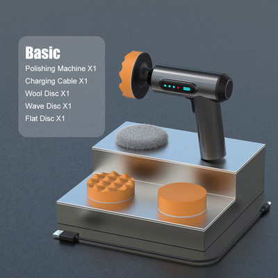 Mini șlefuitor fără fir mașină de lustruit mașină 2000rpm mașini electrice lustruiește mașină portabilă cu viteză variabilă de șlefuit cu ceară