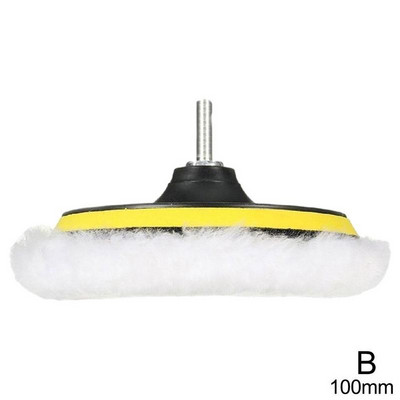 Universalus automobilių poliravimo padas, 3/4 colių, skirtas M10/M14 minkštos vilnos mašinai vaškavimo poliruokliui Automobilių kėbulo poliravimo diskų valymo priedai