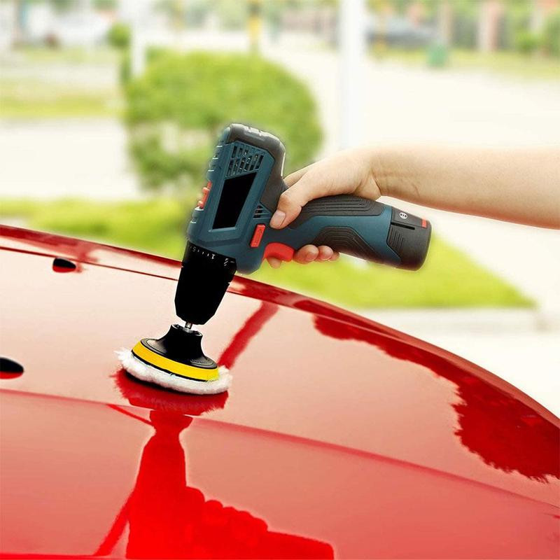 Universalus automobilių poliravimo padas, 3/4 colių, skirtas M10/M14 minkštos vilnos mašinai vaškavimo poliruokliui Automobilių kėbulo poliravimo diskų valymo priedai