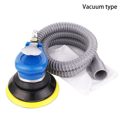 Slefuitor de mașini pentru detaliere orbitală aleatorie Tampon pentru barcă Slefuitor profesional cu aspirator Set instrument de lustruire de 5 inch