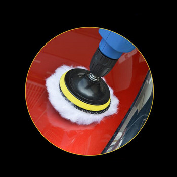 1 τεμ. μαλλί στίλβωσης για μηχανή στίλβωσης Γυάλισμα με κερί Στίλβωση γυαλίσματος αυτοκινήτων Φροντίδα στιλβωτικών επιθεμάτων για γυάλισμα αυτοκινήτου 4/5/6/7 ίντσες