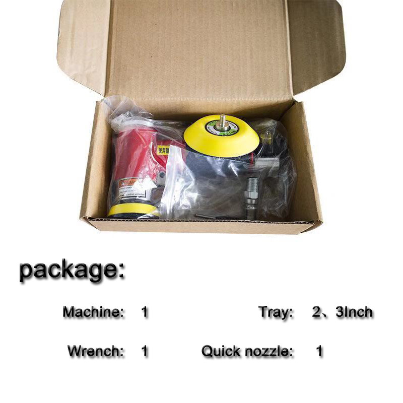 Automobilių poliravimo pneumatinis oro šlifuoklis dažų priežiūros įrankis 2 3 colių 15000 r/min buferio dvigubo veiksmo orbitinio šlifuoklio poliravimo staklės