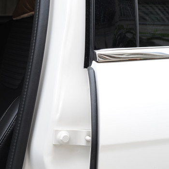 2PCS Гумено уплътнение на вратата на автомобила Пълнеж на лентата за пълнене на гумената лента на вратата на автомобила за защитна уплътнителна лента на колона B Уплътнител за автомобили