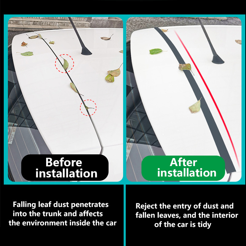 Automobilių guminė sandarinimo juostelė Auto bagažinės dangčio tarpo sandarinimo juostelė, skirta visureigio hečbeko viršutiniam kraštui Automobilių dulkėms atsparūs sandariklio priedai