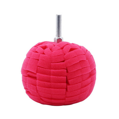 Σφουγγάρι αυτόματης στίλβωσης τροχού που χρησιμοποιείται για ηλεκτρικό τρυπάνι 3 ιντσών / 4 ιντσών γυαλίσματος μπάλας γυαλίσματος κώνου σφουγγάρι τροχού αυτοκινήτου