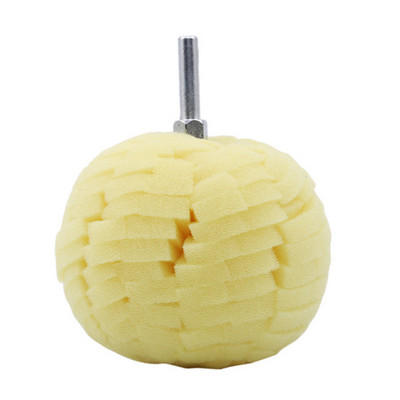 Σφουγγάρι αυτόματης στίλβωσης τροχού που χρησιμοποιείται για ηλεκτρικό τρυπάνι 3 ιντσών / 4 ιντσών γυαλίσματος μπάλας γυαλίσματος κώνου σφουγγάρι τροχού αυτοκινήτου