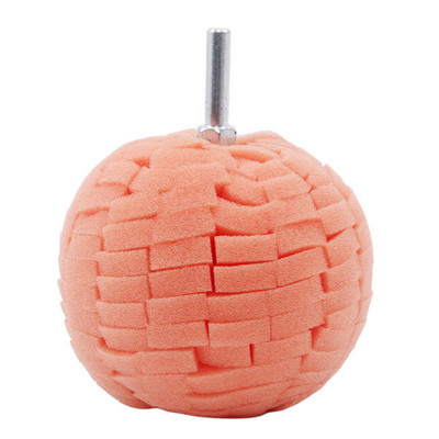 Σφουγγάρι αυτόματης στίλβωσης τροχού που χρησιμοποιείται για ηλεκτρικό τρυπάνι 3 ιντσών / 4 ιντσών γυαλίσματος μπάλας γυαλίσματος κώνου σφουγγάρι τροχού αυτοκινήτου