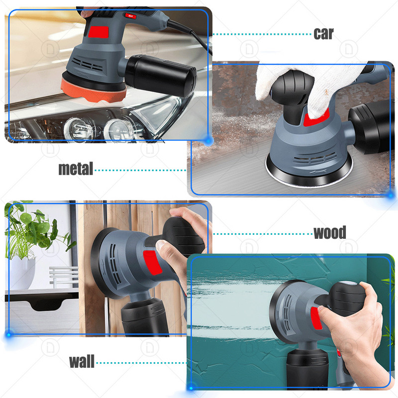 2/3/4/5/6 tolli 8 auguga käsnaga liides lihvimispatjade jaoks Konks ja silmus flokeeriv padi poleerimine puhverpadi Isekleepuv ketas