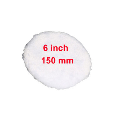 3/4/5/6/7 colių vilnos imitacijos poliravimo diskas, automobilio grožio vaškavimas, lipnus diskas, vilnos kempinė, automatinio poliravimo aparato dažų priežiūra