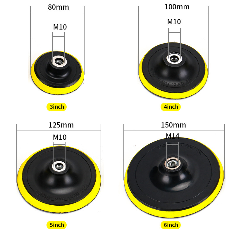 2–7-tolline esitulede poleerimislapp Isekleepuv kleepuv liivapaber Sucker Poola ketas elektriline veski auto kere poleerimisseade, renoveerimine