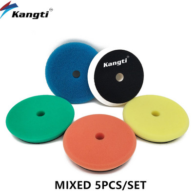 3/5/6 inch tampon de lustruit și de lustruit 5 buc/set Kit de lustruit auto DA/RO tampon de lustruit Germania spumă burete auto lustruit caroserie