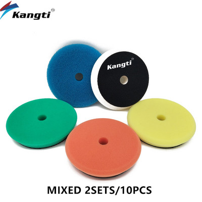 3/5/6 inch tampon de lustruit și de lustruit 5 buc/set Kit de lustruit auto DA/RO tampon de lustruit Germania spumă burete auto lustruit caroserie