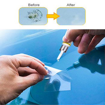 Комплект за ремонт на предно стъкло на автомобила Комплект инструменти за ремонт на предно стъкло за възстановяване на UV светлина Направи си сам Автомобилен комплект за стъкло за чип пукнатини