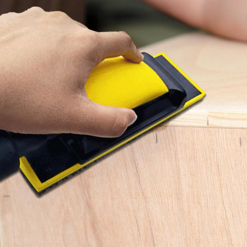 Rankinis šlifuoklis automobiliams Lengvas šlifavimo blokai medienai Stačiakampio lanko valymas namuose, skirtas medienos poliravimui Buitinė automobilių priežiūra