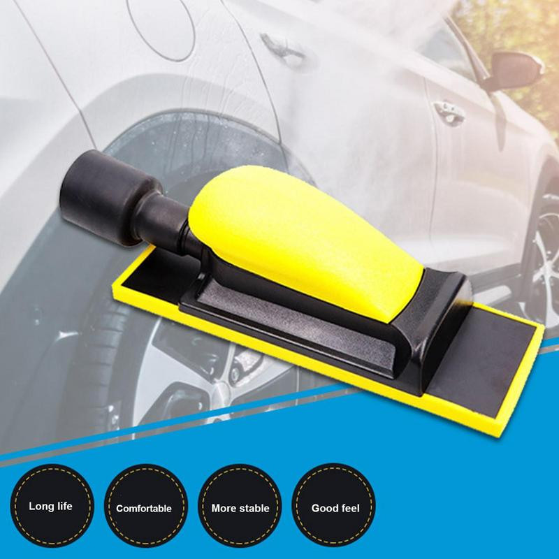 Rankinis šlifuoklis automobiliams Lengvas šlifavimo blokai medienai Stačiakampio lanko valymas namuose, skirtas medienos poliravimui Buitinė automobilių priežiūra