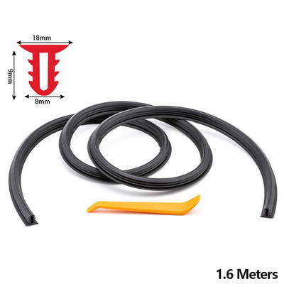 2M auto armatuurlaua tihendusriba müra heliisolatsiooni kummiribad Universaalsed ilmastikuribade autotarvikute jaoks autokleebised