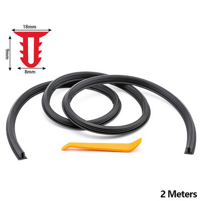 2M auto armatuurlaua tihendusriba müra heliisolatsiooni kummiribad Universaalsed ilmastikuribade autotarvikute jaoks autokleebised