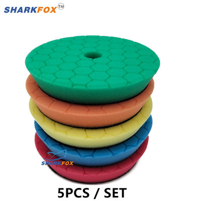 Tampoane de lustruit 3/5/6 inch Germania Tampoane cu burete de lustruit cu spumă Set de tampon de lustruit auto pentru mașină pentru instrumente tampon de lustruit DA/RO Accesorii