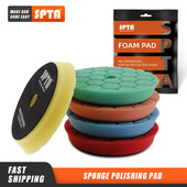 (Vânzări în vrac 2 buc și 10 buc) SPTA 3"(80mm)/5"(125mm)/6"(150mm) Tampoane de lustruit cu burete auto pentru polizor tampon auto DA/RO/GA
