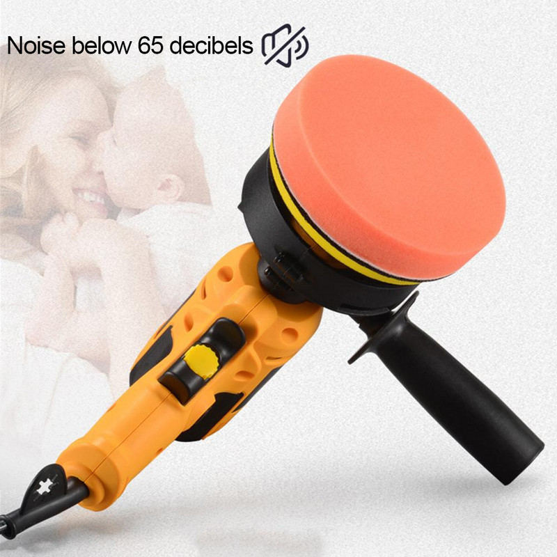 Mașină de lustruit mașină de 5 inci Polizor electric 3700 RPM Polizor Instrument de îngrijire a vopselei Polizor electric Slefuitor tampon 220-240V EU Plus