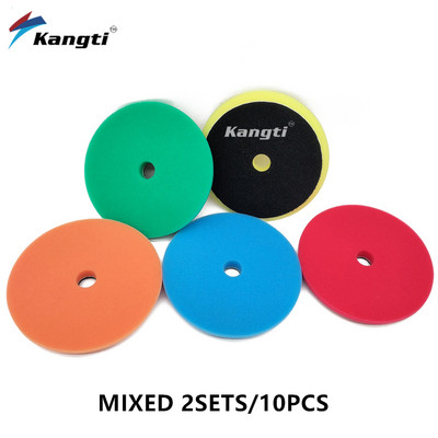 125 mm auto vahatamine poleerimiskäsn, 5-tolline autohooldus, parandus, sile Saksamaa vahtpoleerimisketas DA poleerimisseade kasutamine