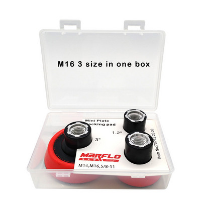 Poleerimisketta lihvimisalus MARFLO autodetailplaadi tugipadi M14 M16 5/8-11 keerme 1,2" 2" 3" 3 suurus ühes pakendis