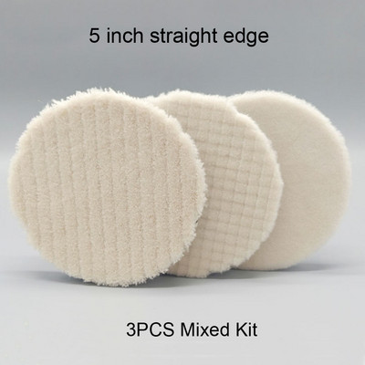 Tampă de lustruit din lână din Japonia HUTU de 5 inci, pentru lustruirea caroseriei, roată de lână pentru șlefuitor de mașini