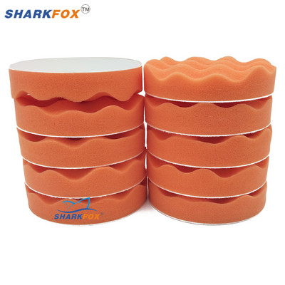 5"(125mm)6"(150mm) Tampoane de lustruit auto Burete de lustruire Lustruire cu ceară Kit de tampoane Instrument pentru polizor auto Tampon Set de îngrijire auto Portocaliu