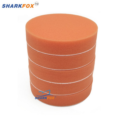 5"(125mm)6"(150mm) Tampoane de lustruit auto Burete de lustruire Lustruire cu ceară Kit de tampoane Instrument pentru polizor auto Tampon Set de îngrijire auto Portocaliu