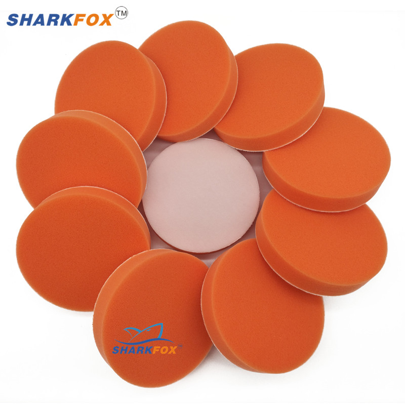 5"(125mm)6"(150mm) Tampoane de lustruit auto Burete de lustruire Lustruire cu ceară Kit de tampoane Instrument pentru polizor auto Tampon Set de îngrijire auto Portocaliu