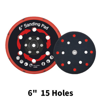 BT- Marflo Placă de suport pentru polizorul cu acțiune dublă DA Polisher Suport pentru spate 5 inchi 125 mm 6 inci 150 mm