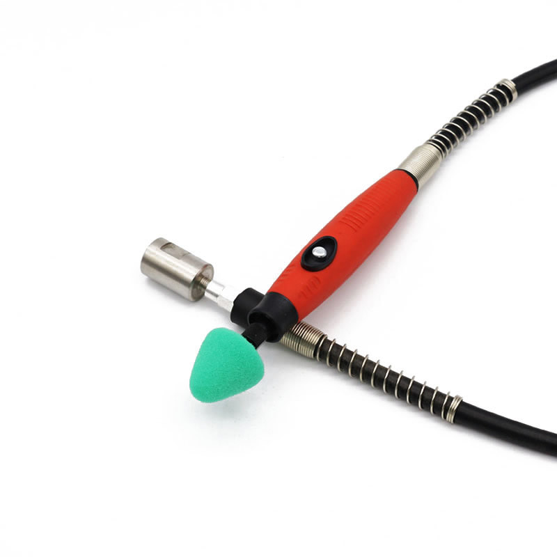 Mini tampon de lustruit Detaliu pentru mașină Tampoane de lustruit pentru foraj M14 Set de roți de lustruit cu arbore flexibil din burete Set de mașină de lustruit automat