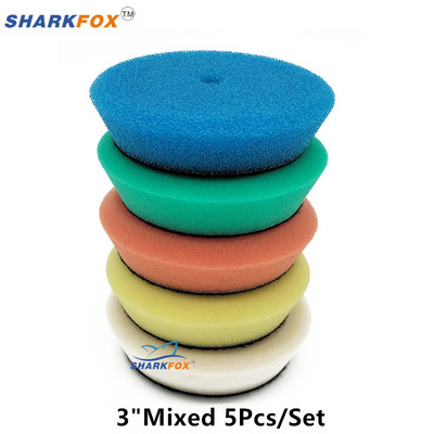 32 τεμ. 1 ιντσών 2 ιντσών 3 ιντσών Mini Buffing Pads Pads Kit Wool Pad Waxing Sponge Car Detail Polisher Pads