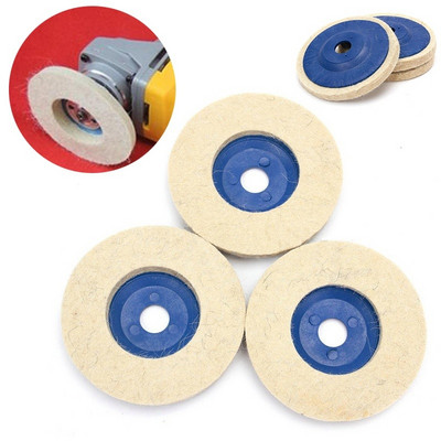 4 Inch 16 Holes 100mm Wool Polishing Wheel Buffing Pads Angle Grinder Wheel Felt Polishing Disc Polisher
