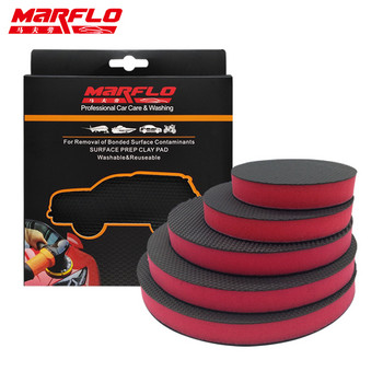 Magic Clay Bar Полираща подложка Средна гъба за детайли на автомобили Инструменти за автоматично полиране Marflo Car Cleaning Wax Applicator Paint Care