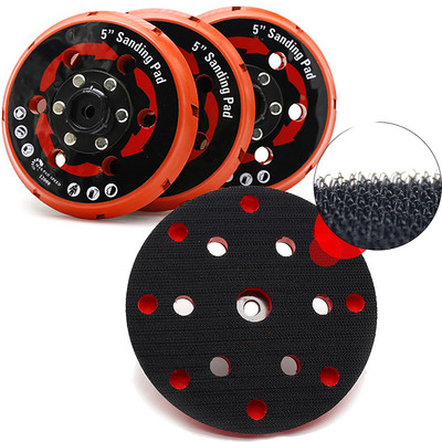 5 collu 6 collu pulēšanas pamatnes plāksne 125 mm 150 mm 6 caurumu aizmugurējā slīpēšanas paliktņa diska pašlīmējošā aizmugures plāksne DA pulētājam
