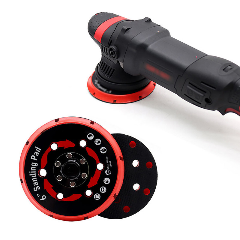 Placă de suport pentru lustruire de 5 inch 6 inch 125 mm 150 mm 6 găuri Disc Pad de șlefuit Placă din spate autoadeziv pentru polizor DA