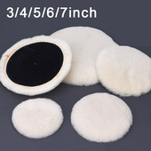 Pehme imiteeritud villa poleerimisketas auto vahatamispoleerija auto poleerimispadi autode detailide puhastamise hooldusvahendid 3/4/5/6/7 tolli