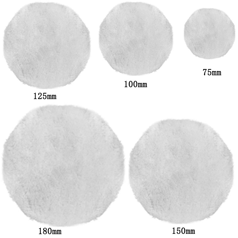 Pehme imiteeritud villa poleerimisketas auto vahatamispoleerija auto poleerimispadi autode detailide puhastamise hooldusvahendid 3/4/5/6/7 tolli